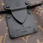 Louis Vuitton Shoulder Bag Monogram Macassar S Lock Vertical Wearable Wallet