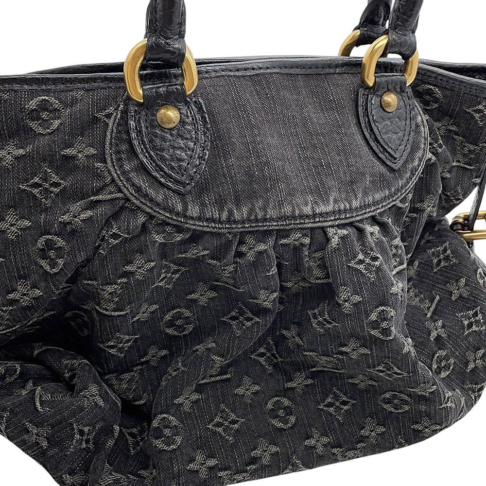 Louis Vuitton Monogram Denim Neo Caby MM 2-Way Shoulder Bag Black