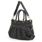 Louis Vuitton Monogram Denim Neo Caby MM 2-Way Shoulder Bag Black