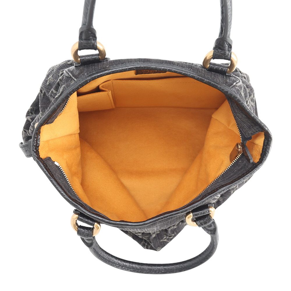 Louis Vuitton Monogram Denim Neo Caby MM 2-Way Shoulder Bag Black