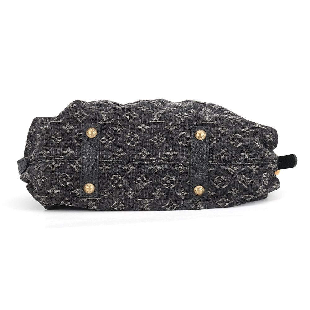 Louis Vuitton Monogram Denim Neo Caby MM 2-Way Shoulder Bag Black