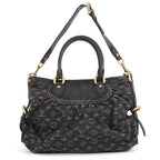 Louis Vuitton Monogram Denim Neo Caby MM 2-Way Shoulder Bag Black