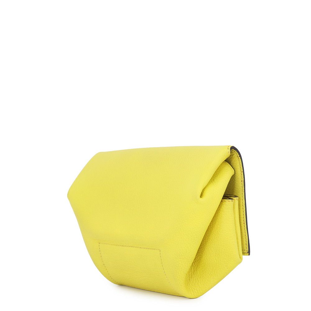 Hermes Clutch Opry Lime Silver Chevre Mysore