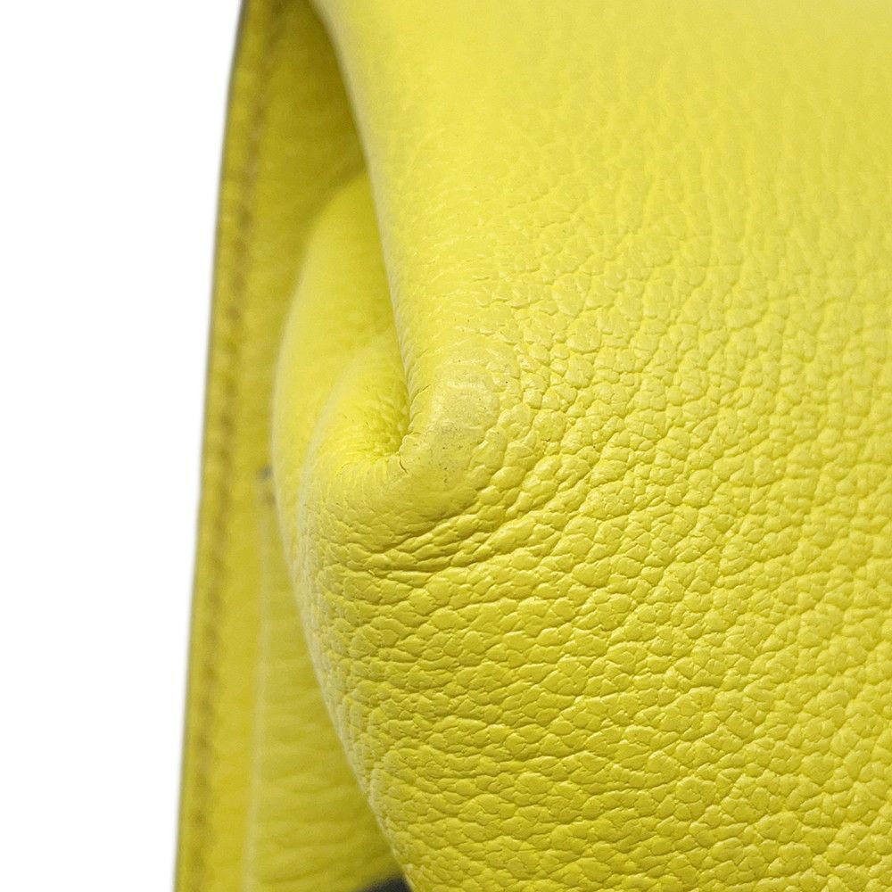 Hermes Clutch Opry Lime Silver Chevre Mysore