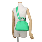 Hermes Bolide 25 Sangururi Vert Comic Fizz Silver Epsom 2-Way Handbag