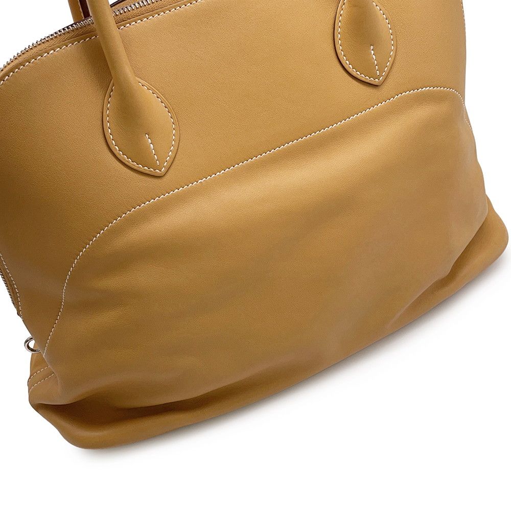 Hermes Handbag Bolide Relax 35 Caliu Silver Veau Sikkim