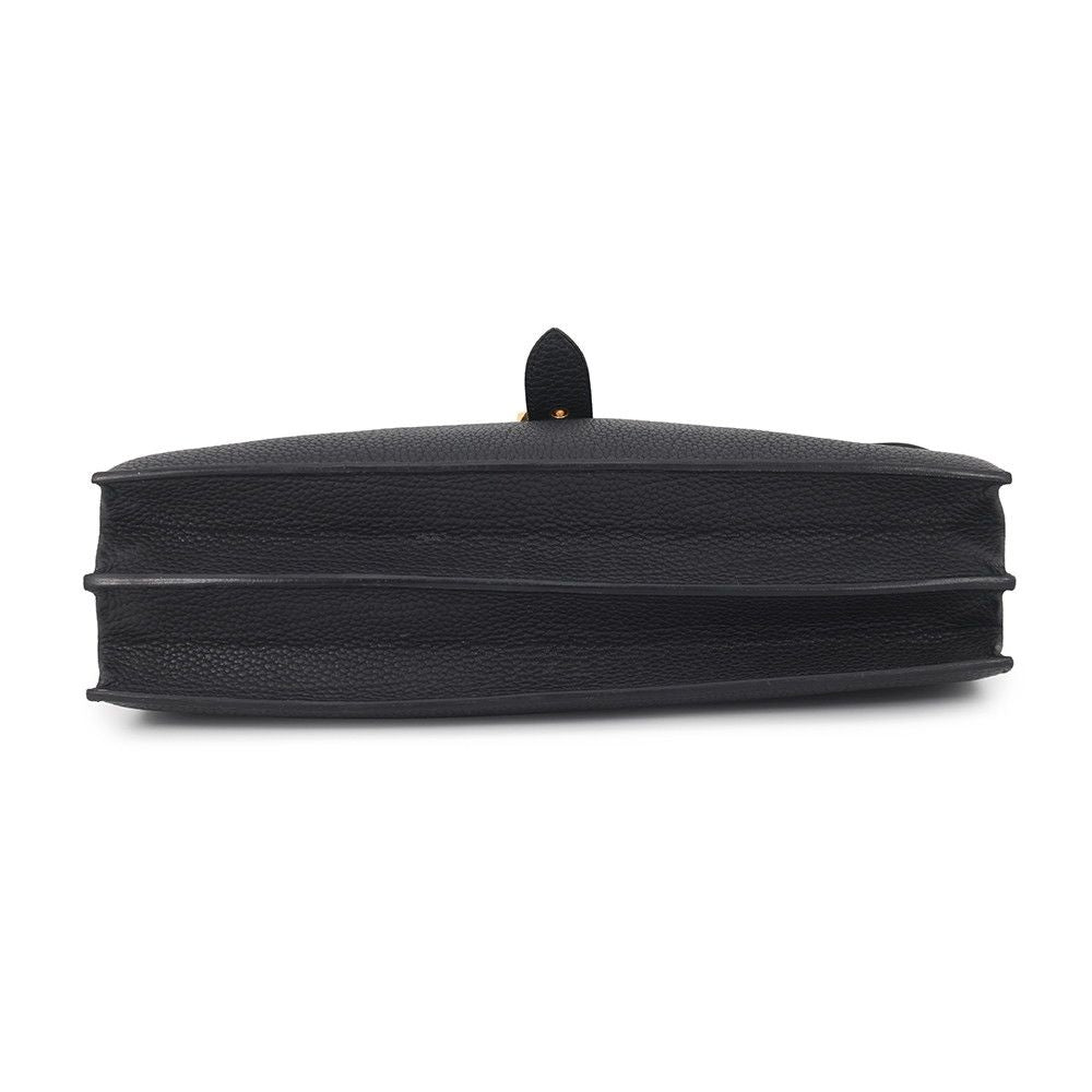 Hermes Business Bag Sac a Depeches 38 Black Gold Togo