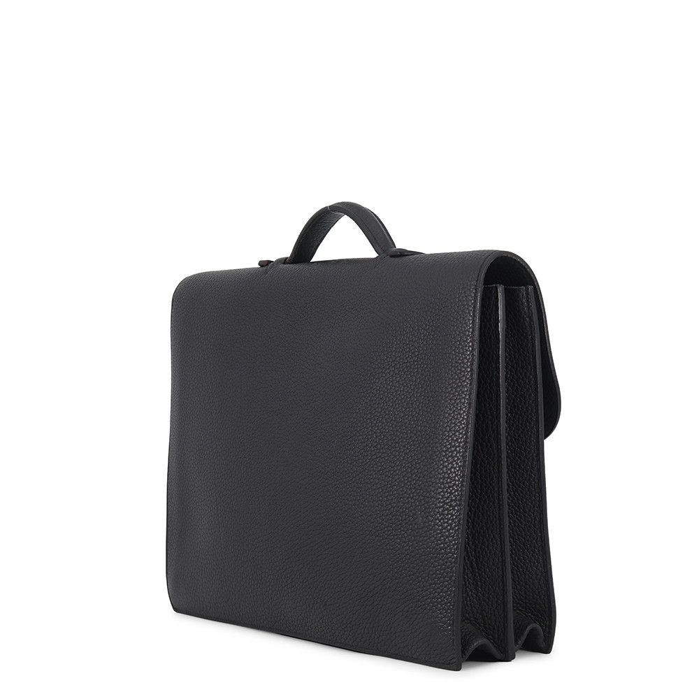 Hermes Business Bag Sac a Depeches 38 Black Gold Togo
