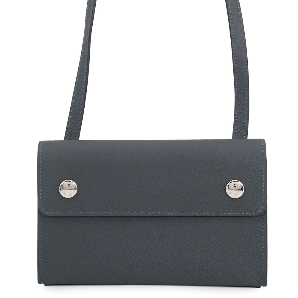 Hermes Wallet on Chain Nap To Go Grimisty Silver Epsom