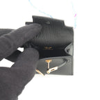 Hermes Bag Charm Kelly Twilly Black Gold Tadelakt Silk