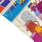 Hermes la Maison Des Carres Des Carre Silk Twill Scarf White