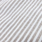 Hermes Striped Seersucker Shirt Pullover Cotton Linen Series Button 41 16 Brown — view 5