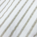 Hermes Striped Seersucker Shirt Top Long Sleeve Series Button 43 17 White Khaki — view 5