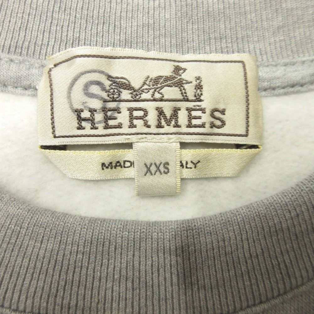 Hermes Scub'h Scub Ash Sweatshirt Shirt Diver Horse Xxs Gray — view 7