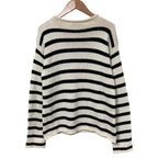 Dior Cotton Cashmere Border Knit Sweater 36 Beige — view 2