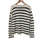 Dior Cotton Cashmere Border Knit Sweater 36 Beige