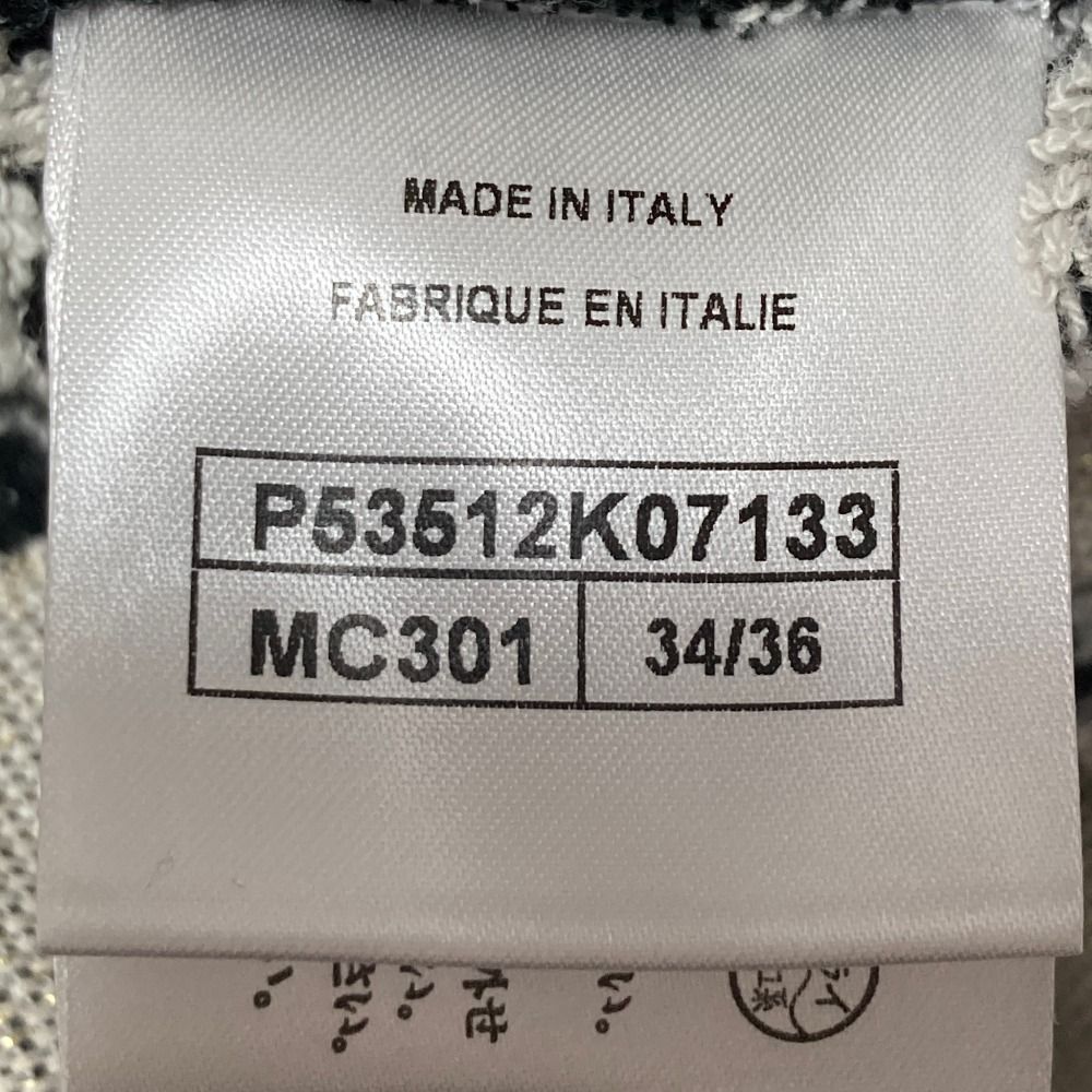 Chanel Pile CC Logo Poncho Coat 34 36 Black Gray — view 6
