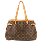 Louis Vuitton Monogram Batignolles Oriental Tote Shoulder Bag Brown