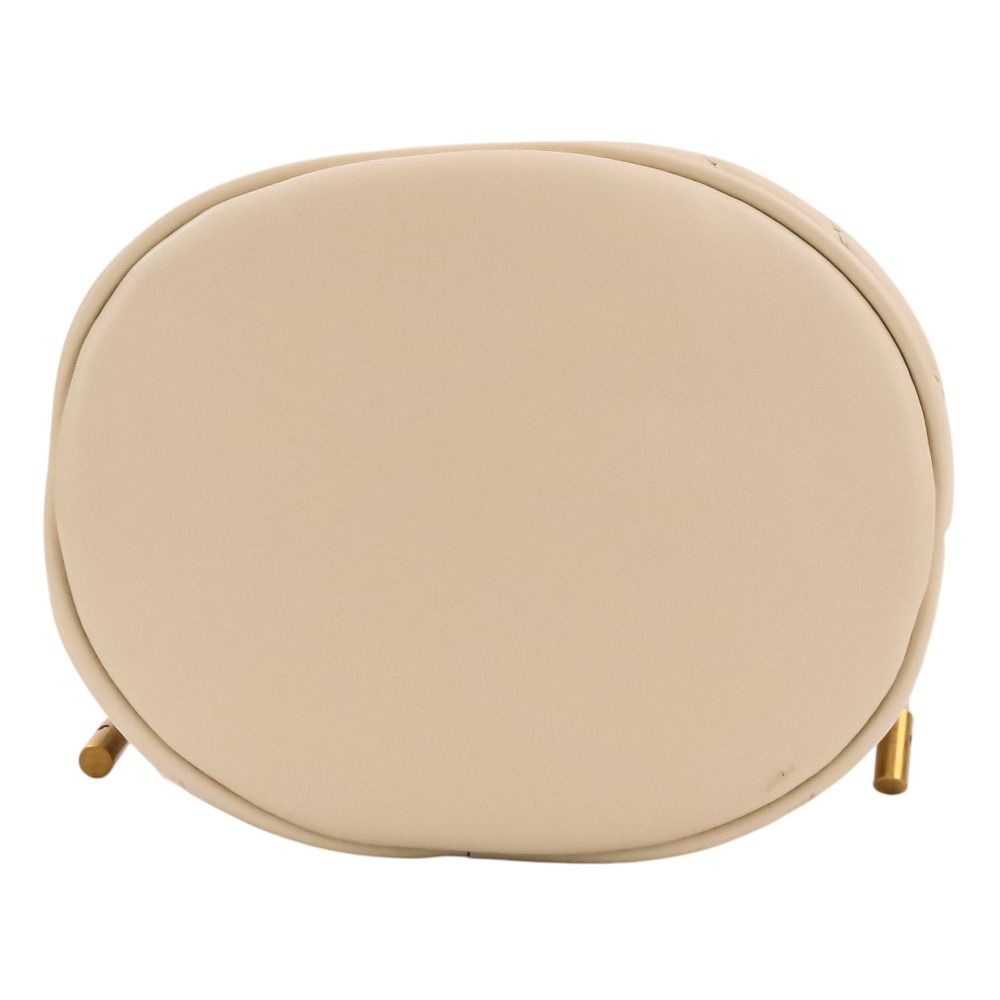 Gucci GG Marmont Leather Mini Bucket Chain Shoulder Bag Ivory