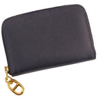 Hermes Chaine D'ancre Zip Azap Compact Wallet Blue Nuit