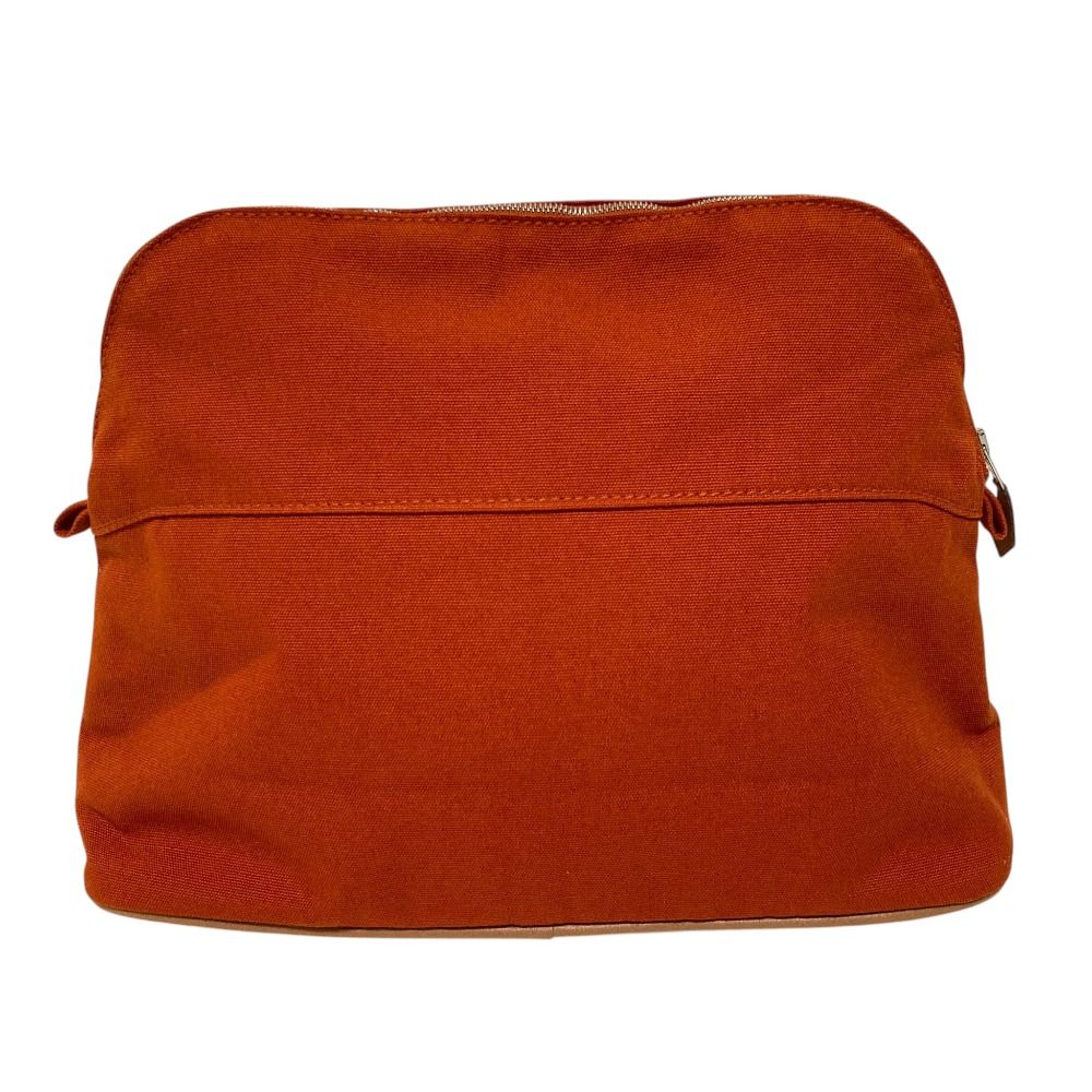 Hermes Canvas Bolide Pouch 31 Orange