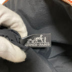 Hermes Canvas Bolide Pouch 31 Orange