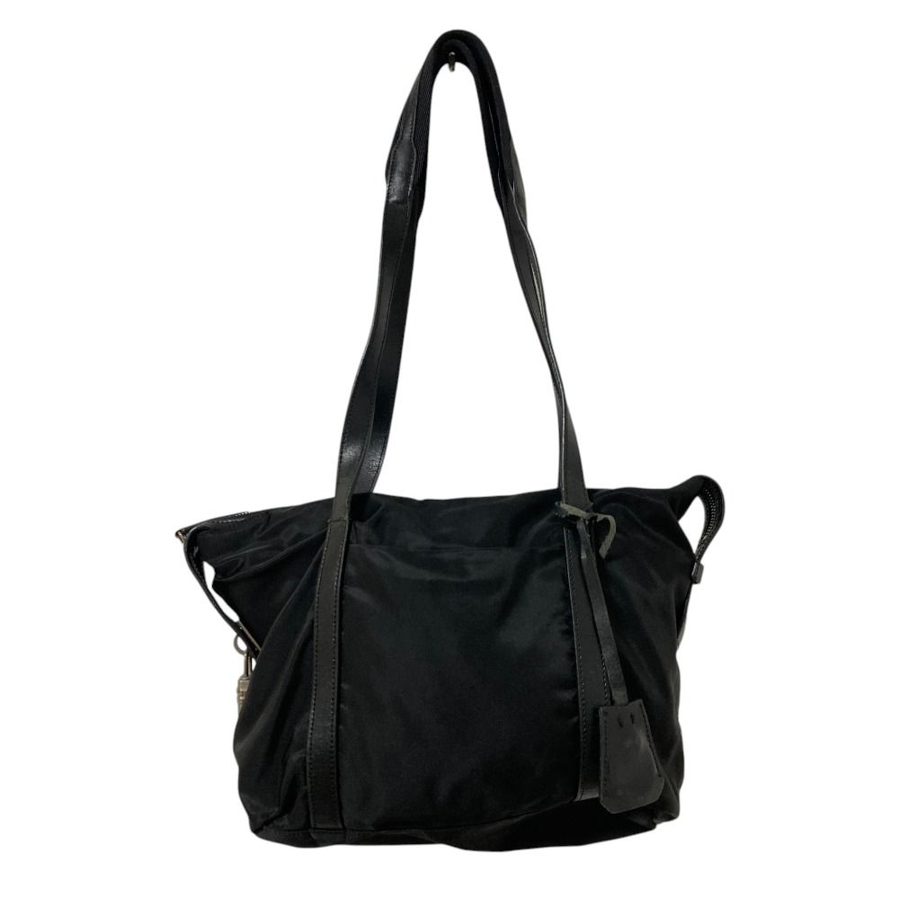 Prada Nylon Shoulder Tote Bag Black