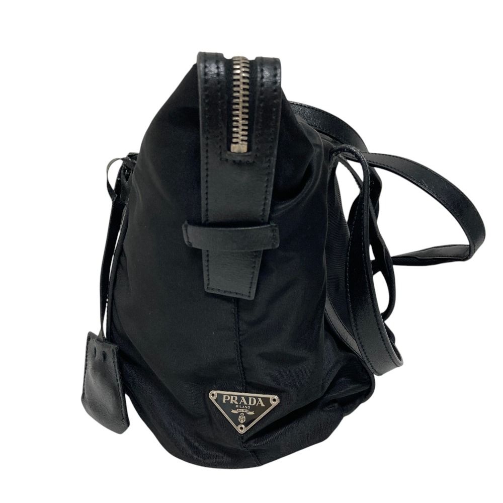 Prada Nylon Shoulder Tote Bag Black
