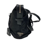 Prada Nylon Shoulder Tote Bag Black