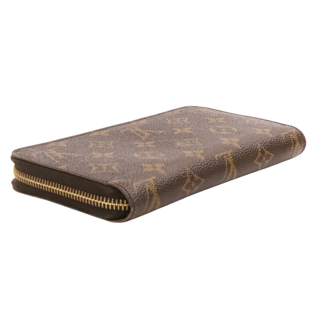 Louis Vuitton Monogram Zippy Wallet Fuchsia Pink Brown