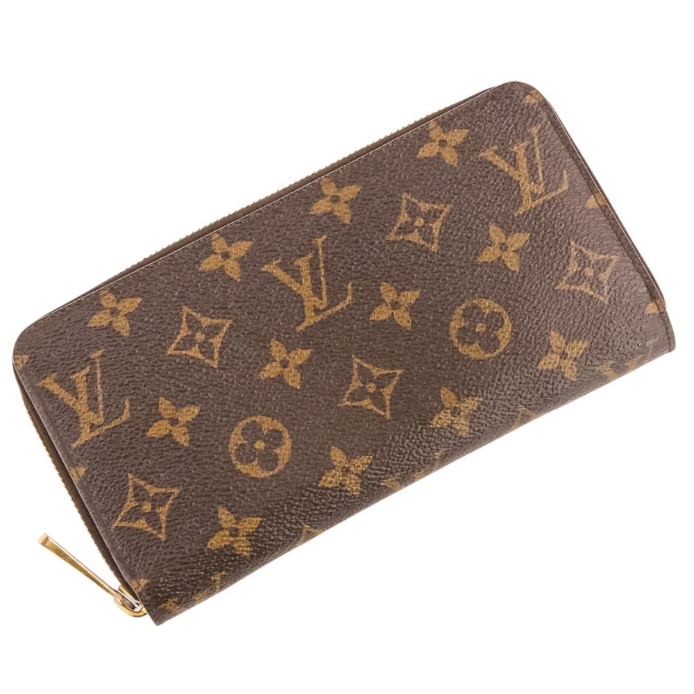 Louis Vuitton Monogram Zippy Wallet Fuchsia Pink Brown