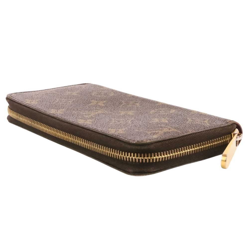 Louis Vuitton Monogram Zippy Wallet Fuchsia Pink Brown