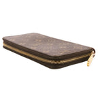 Louis Vuitton Monogram Zippy Wallet Fuchsia Pink Brown