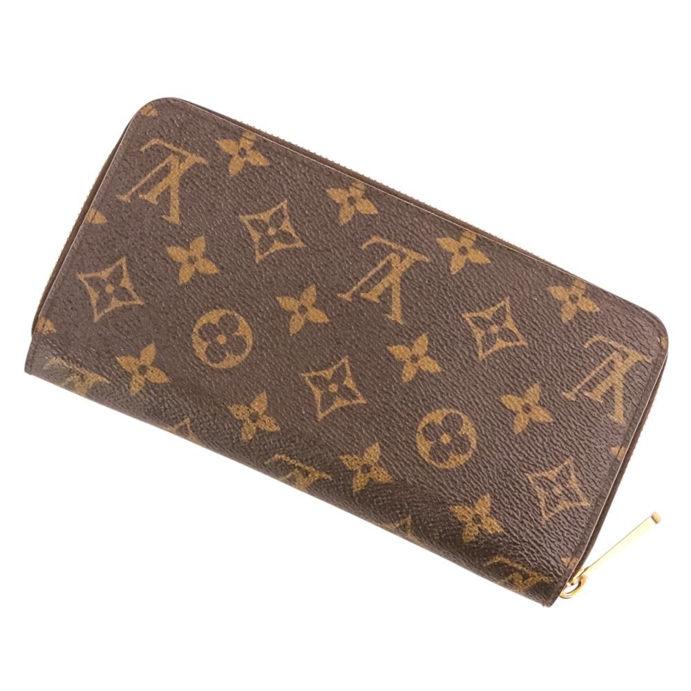 Louis Vuitton Monogram Zippy Wallet Fuchsia Pink Brown