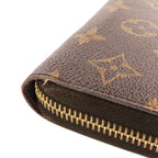 Louis Vuitton Monogram Zippy Wallet Fuchsia Pink Brown