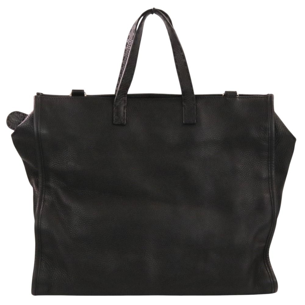 Fendi Selleria Roman Leather Stitch Tote Bag