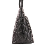 Chanel Caviar Leather Quilted CC Logo Reissue Tote Bag Black