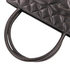 Chanel Caviar Leather Quilted CC Logo Reissue Tote Bag Black