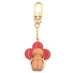 Louis Vuitton Vivienne Candy Heart Bag Charm Key Holder Brown