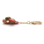 Louis Vuitton Vivienne Candy Heart Bag Charm Key Holder Brown