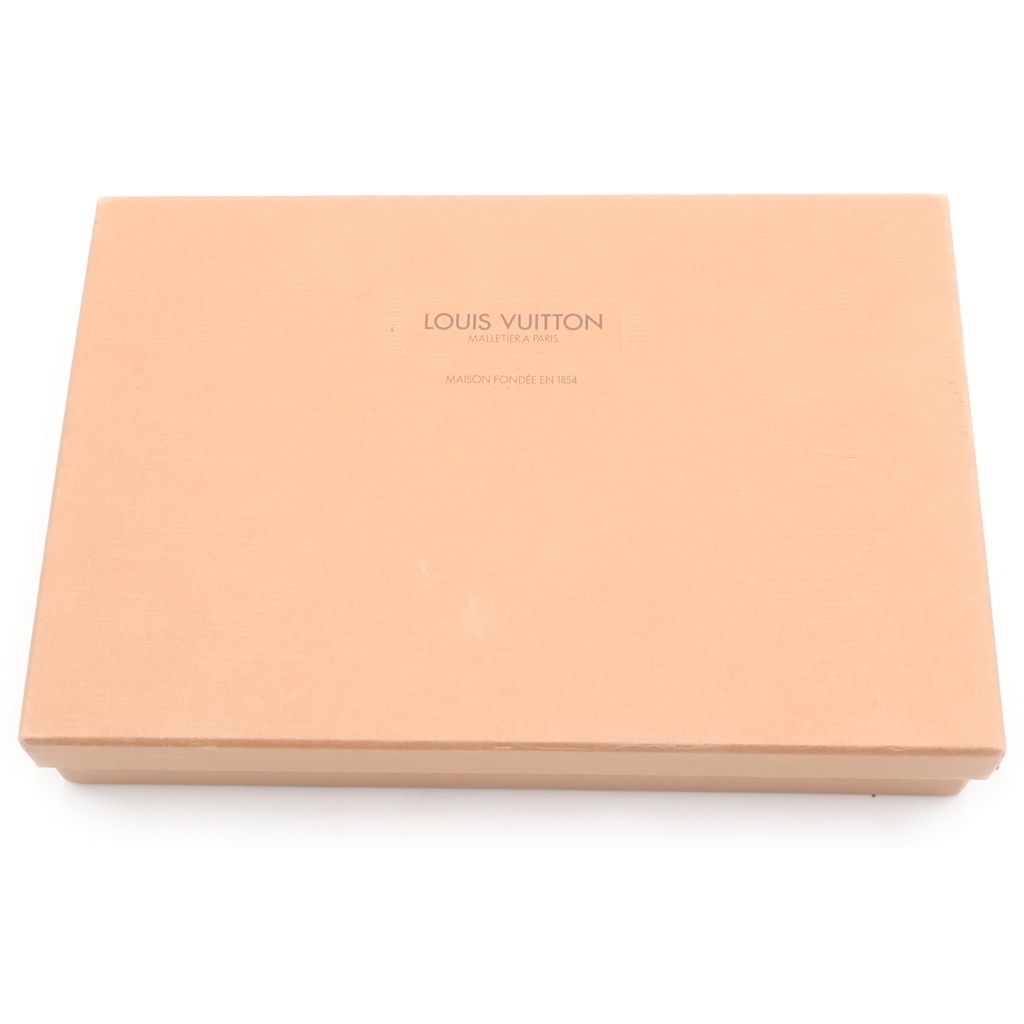 Louis Vuitton Monogram Marly Dragonne Leather Clutch Pouch Brown
