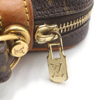 Louis Vuitton Monogram Marly Dragonne Leather Clutch Pouch Brown