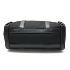 Prada Nylon Tessuto Silver Shoulder Bag Black