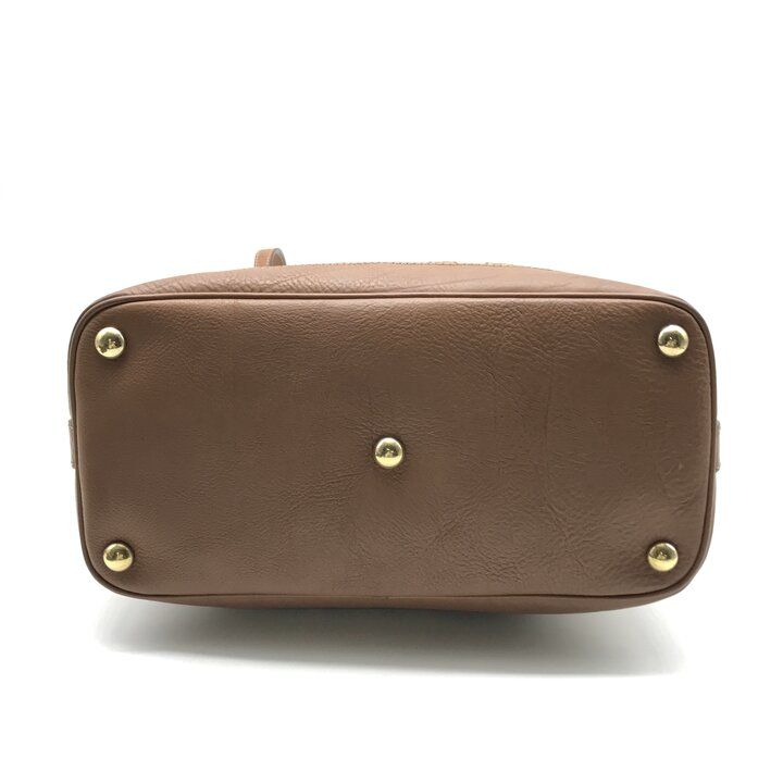 Gucci GG Canvas Leather Hand Shoulder 2-Way Bag Brown