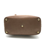 Gucci GG Canvas Leather Hand Shoulder 2-Way Bag Brown
