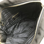 Prada Nylon Tessuto Chain Shoulder Bag Crossbody Navy
