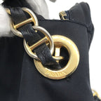 Prada Nylon Tessuto Chain Shoulder Bag Crossbody Navy