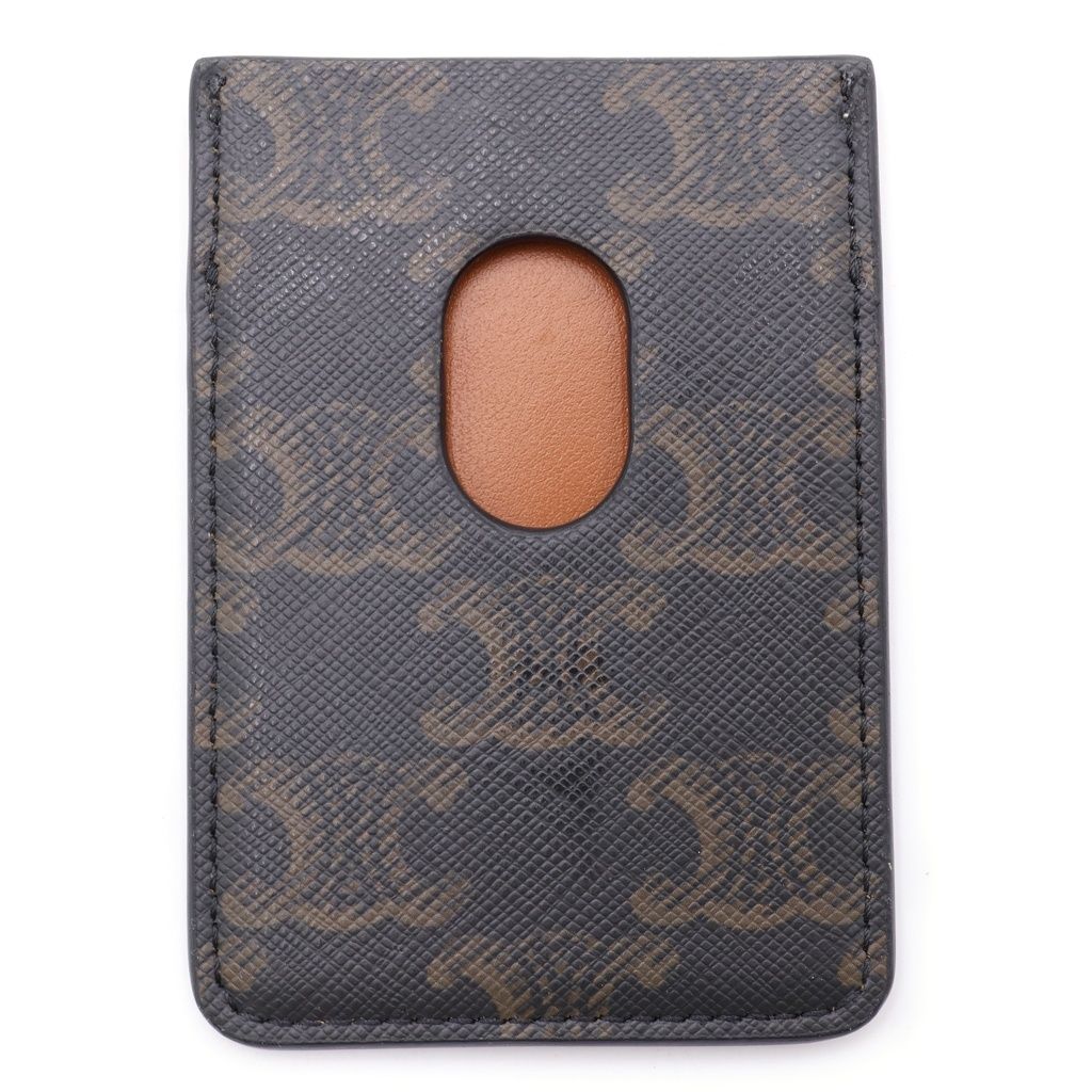 Celine Triomphe Canvas Card Case Brown