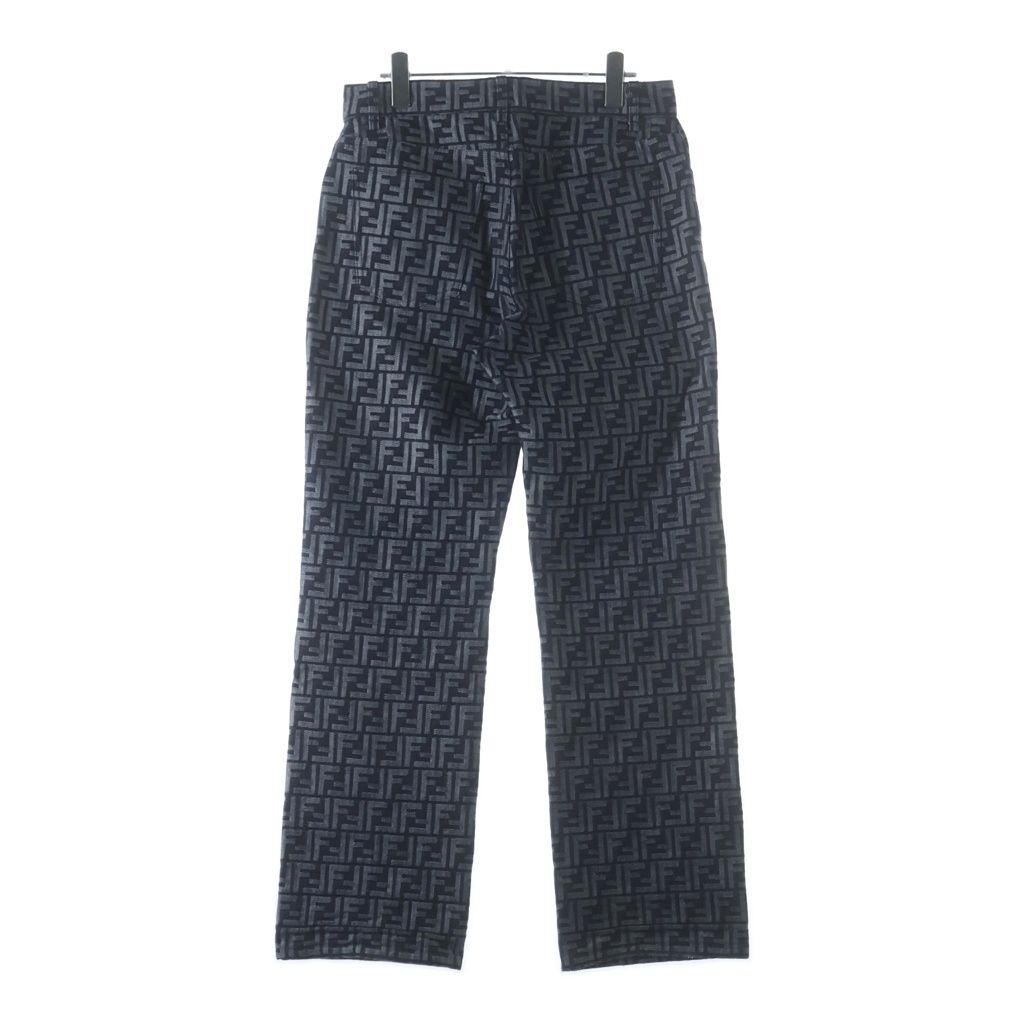 Fendi Zucca Cotton Denim Pants Indigo — view 2