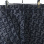 Fendi Zucca Cotton Denim Pants Indigo — view 4